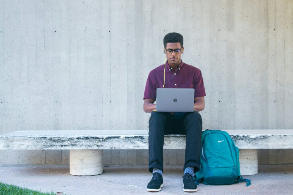 high school student looking at waitlist notification from college